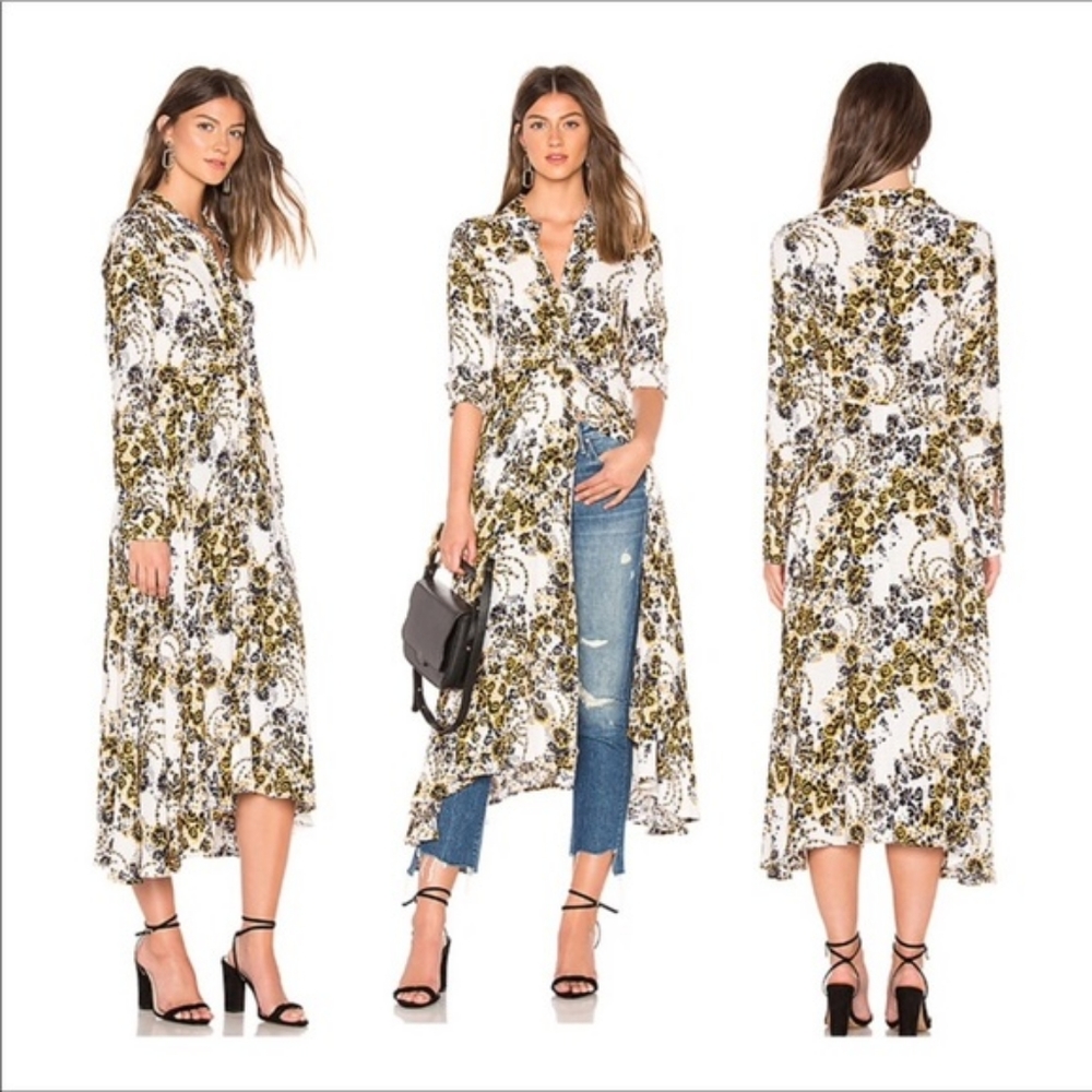 Free People Tough Love Maxi Shirt Dress